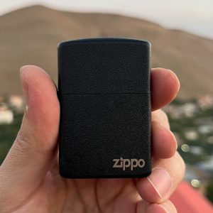 فندک زیپو آسفالتی مشکی Zippo Black Crackle